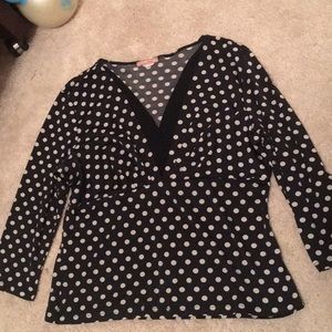 Polka dot blouse